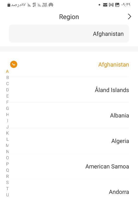 انتخاب کشور افغانستان