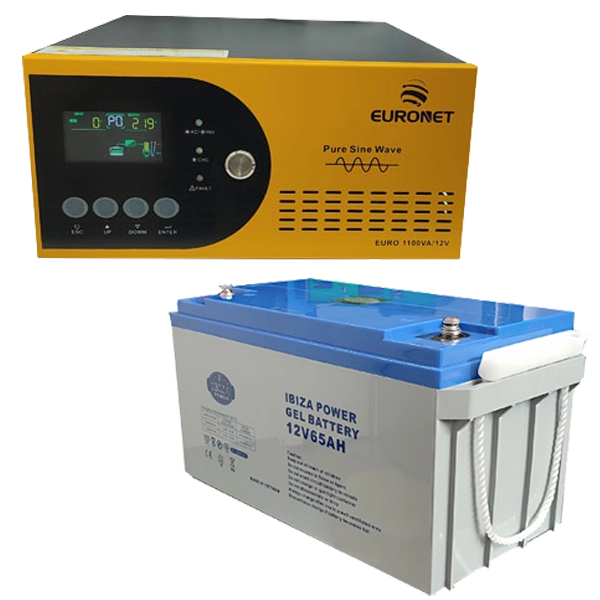 پکیج برق اضطراری یورونت به همراه باتری ایبیزا 65آمپر