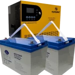 پکیج برق اضطراری یورونت 2050VA + دو باتری AGM ایبیزا 100Ah