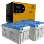 پکیج برق اضطراری یورونت 2050VA + دو باتری AGM ایبیزا 65Ah | ظرفیت مؤثر 772Wh