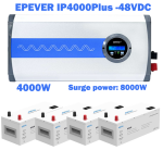 اینورتر سینوسی خالص EPEVER IP4000‑48 Plus با توان 4000 وات و ورودی 48 ولت، مناسب سیستم برق اضطراری، نیروگاه خورشیدی و تجهیزات حساس با راندمان بالا.