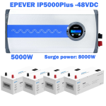 اینورتر سینوسی خالص EPEVER IP5000‑48 Plus با توان 5000 وات و ورودی 48 ولت، مناسب سیستم خورشیدی، برق اضطراری، ویلا، کارگاه و تجهیزات حساس با راندمان بالا.