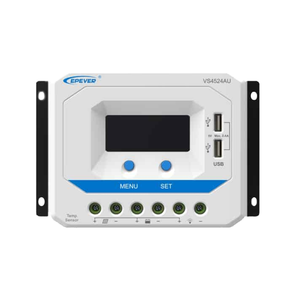 شارژ کنترلر 45 آمپر 24 ولت PWM مدل VS4524AU برند EPEVER