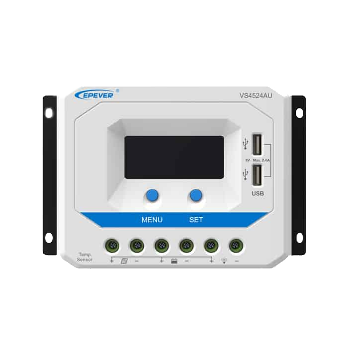 شارژ کنترلر 45 آمپر 24 ولت PWM مدل VS4524AU برند EPEVER